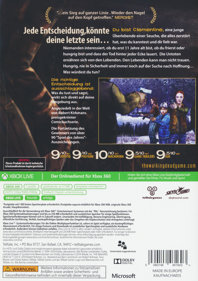 The Walking Dead: Season Two: A Telltale Games Series - Box - Back (Germany) - 901x1278