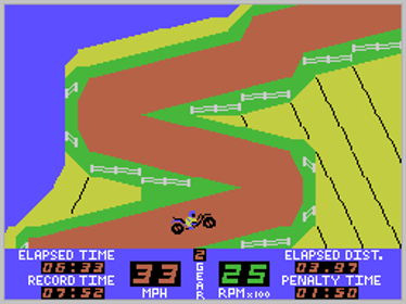 Motocross Racer - Screenshot - Gameplay (North America) - 256x192
