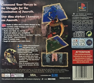 Warcraft II: The Dark Saga - Box - Back (Finland) - 765x680