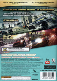 DiRT 3: Complete Edition - Box - Back (Germany) - 507x716