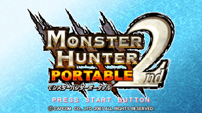 Monster Hunter Freedom 2 - Screenshot - Game Title (Japan) - 480x270