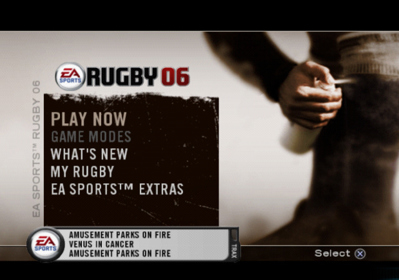 Rugby 06 - Screenshot - Game Select (World) - 639x448