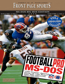 Front Page Sports: Football Pro - Fanart - Box - Front (United States) - 800x1023