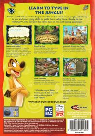 Disney's Adventures in Typing with Timon and Pumbaa - Box - Back (United Kingdom) - 560x800