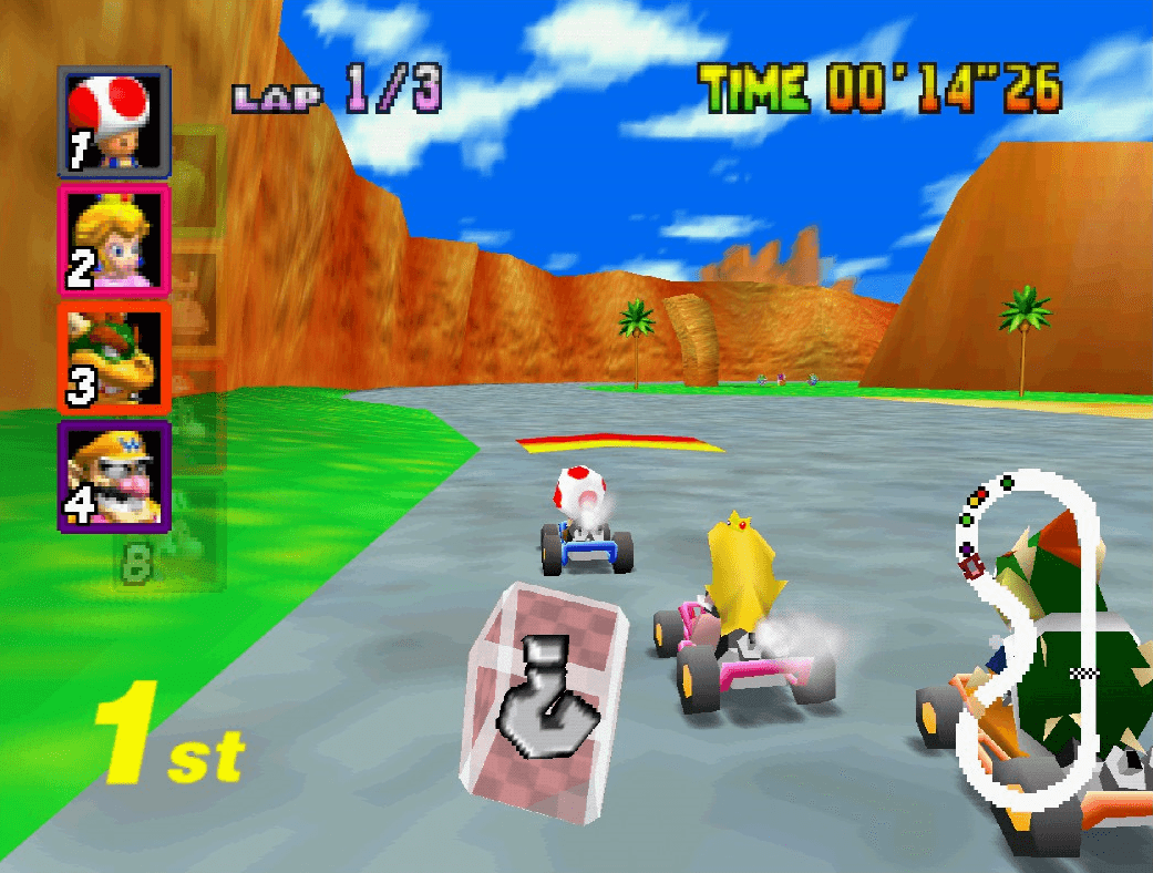Illustration of Mario Kart 64 Amped Up