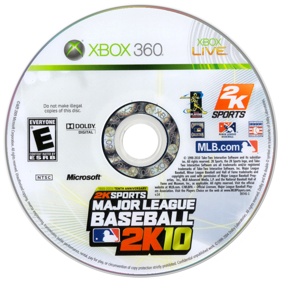 Major League Baseball 2K10 - Disc (North America) - 900x900