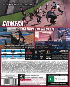 Tony Hawk's Pro Skater 5 - Box - Back (Brazil) - 642x800