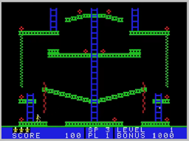 Jumpman Junior - Screenshot - Gameplay (World) - 256x192