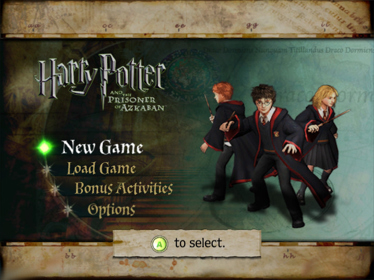 Harry Potter and the Prisoner of Azkaban - Screenshot - Game Select (World) - 640x480
