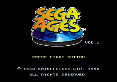 Sega Ages - Screenshot - Game Title (Europe) - 320x224