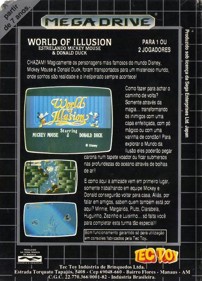 World of Illusion Starring Mickey Mouse and Donald Duck - Box - Back (Brazil) - 434x603
