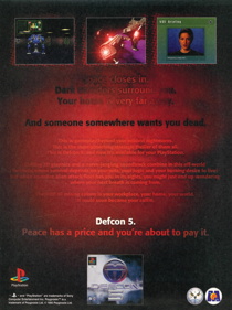 Defcon 5: Peace Has a Price... - Advertisement Flyer - Front (United Kingdom) - 2424x3240