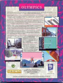 Winter Olympics: Lillehammer '94 - Box - Back (Europe) - 608x800