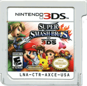 Super Smash Bros. for Nintendo 3DS - Cart - Front (North America) - 769x761