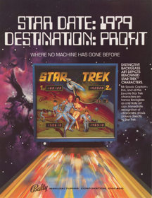 Star Trek (Bally) - Advertisement Flyer - Front (World) - 850x1102