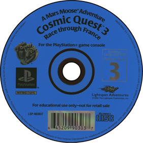 Mars Moose Cosmic Quest 3: Race through France - Disc (North America) - 1500x1500