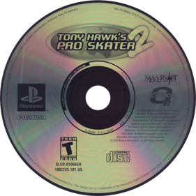 Tony Hawk's Pro Skater 2 - Disc (North America) - 800x800