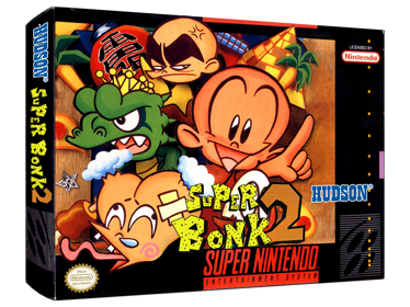 Super Genjin 2 - Box - 3D (World) - 1024x768