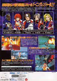 Burning Rangers - Advertisement Flyer - Back (Japan) - 620x876