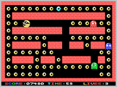 Donuts Man - Screenshot - Gameplay (World) - 256x192