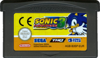 Sonic Advance 3 - Cart - Front (Europe) - 702x408