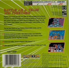 Mega Man Battle Network 5: Team Protoman - Box - Back (Europe) - 1207x1200