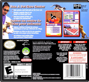 The Sims 2: Pets - Box - Back - Reconstructed (North America) - 774x708