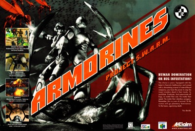 Armorines: Project S.W.A.R.M. - Advertisement Flyer - Front (North America) - 2451x1650