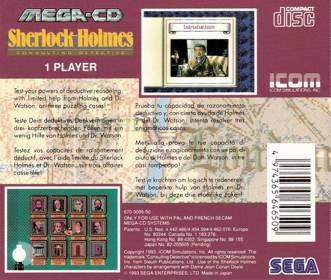 Sherlock Holmes: Consulting Detective - Box - Back (Europe) - 640x542