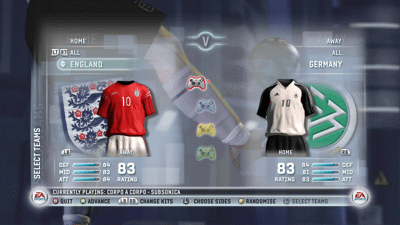 FIFA 06: Road to FIFA World Cup - Screenshot - Game Select (World) - 1280x720