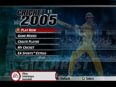 Cricket 2005 - Screenshot - Game Select (World) - 640x480