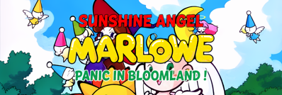 Taiyou no Tenshi Marlowe: Ohanabatake wa Dai-panic - Arcade - Marquee (United States) - 1280x431