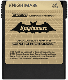 Knightmare (Opcode Games) - Cart - Front (World) - 1130x1330