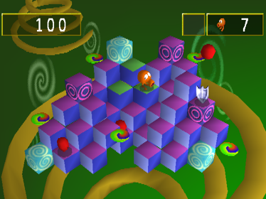 Q*bert - Screenshot - Gameplay (World) - 640x480