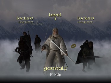 The Lord of the Rings: The Return of the King - Screenshot - Game Select (World) - 1152x864