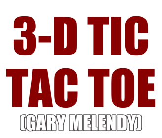 3-D Tic Tac Toe (Gary Melendy) - Clear Logo (World) - 1348x1150