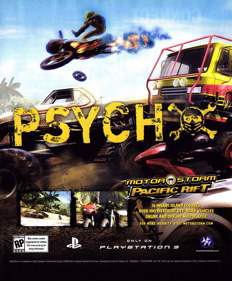 MotorStorm: Pacific Rift - Advertisement Flyer - Front (United States) - 1800x2178
