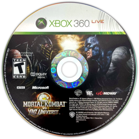 Mortal Kombat vs. DC Universe - Disc (North America) - 1427x1427
