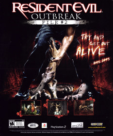 Resident Evil: Outbreak: File #2 - Advertisement Flyer - Front (North America) - 1903x2289