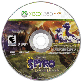 The Legend of Spyro: Dawn of the Dragon - Disc (North America) - 1440x1440