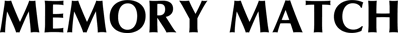 Memory Match - Clear Logo (North America) - 2400x199