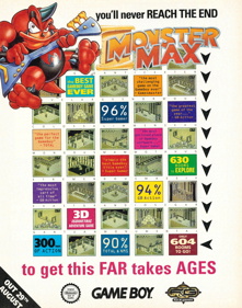 Monster Max - Advertisement Flyer - Front (United Kingdom) - 1731x2199