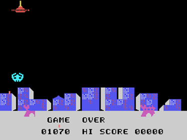 Sonic Invader - Screenshot - Game Over (World) - 256x192