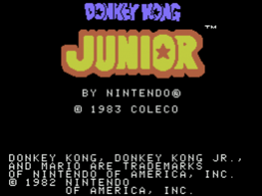 Donkey Kong Junior - Screenshot - Game Title (World) - 256x192