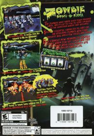 Zombie Bowl-o-Rama - Box - Back (North America) - 555x800
