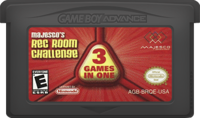 Majesco's Rec Room Challenge: 3 Games in One: Darts / Roll-a-Ball / Shuffle Bowl - Cart - Front (North America) - 465x275