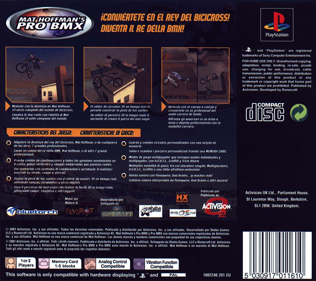 Mat Hoffman's Pro BMX - Box - Back (Spain) - 765x680