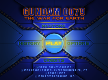 Gundam 0079: The War for Earth - Screenshot - Game Title (Japan) - 640x480