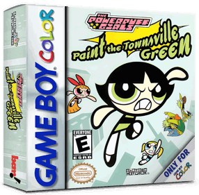The Powerpuff Girls: Paint the Townsville Green - Box - 3D (North America) - 1016x998
