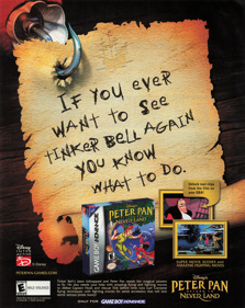 Disney's Peter Pan: Return to Never Land - Advertisement Flyer - Front (United States) - 1746x2200